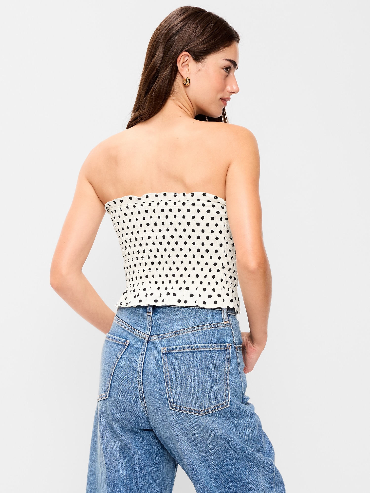 Smocked Bodice Tube Top