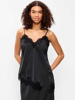 Asymmetrical Lace-Trim Cami Top - image 3