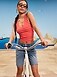Sleeveless Ribbed Loop-Back Tank Top - image 5