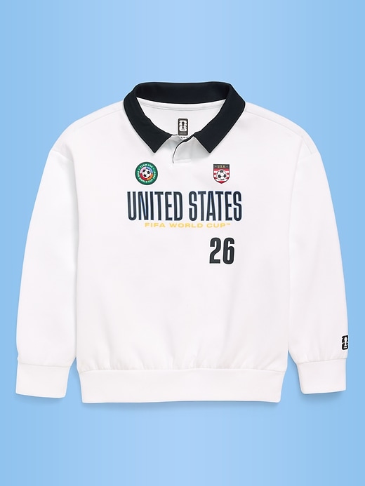 Image number 2 showing, FIFA World Cup 26™ USA Dynamic Fleece Collared Graphic Sweatshirt for Kids
