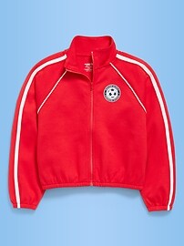 Image number 2 showing, Dynamic Fleece USA Full-Zip Graphic Jacket for Girls