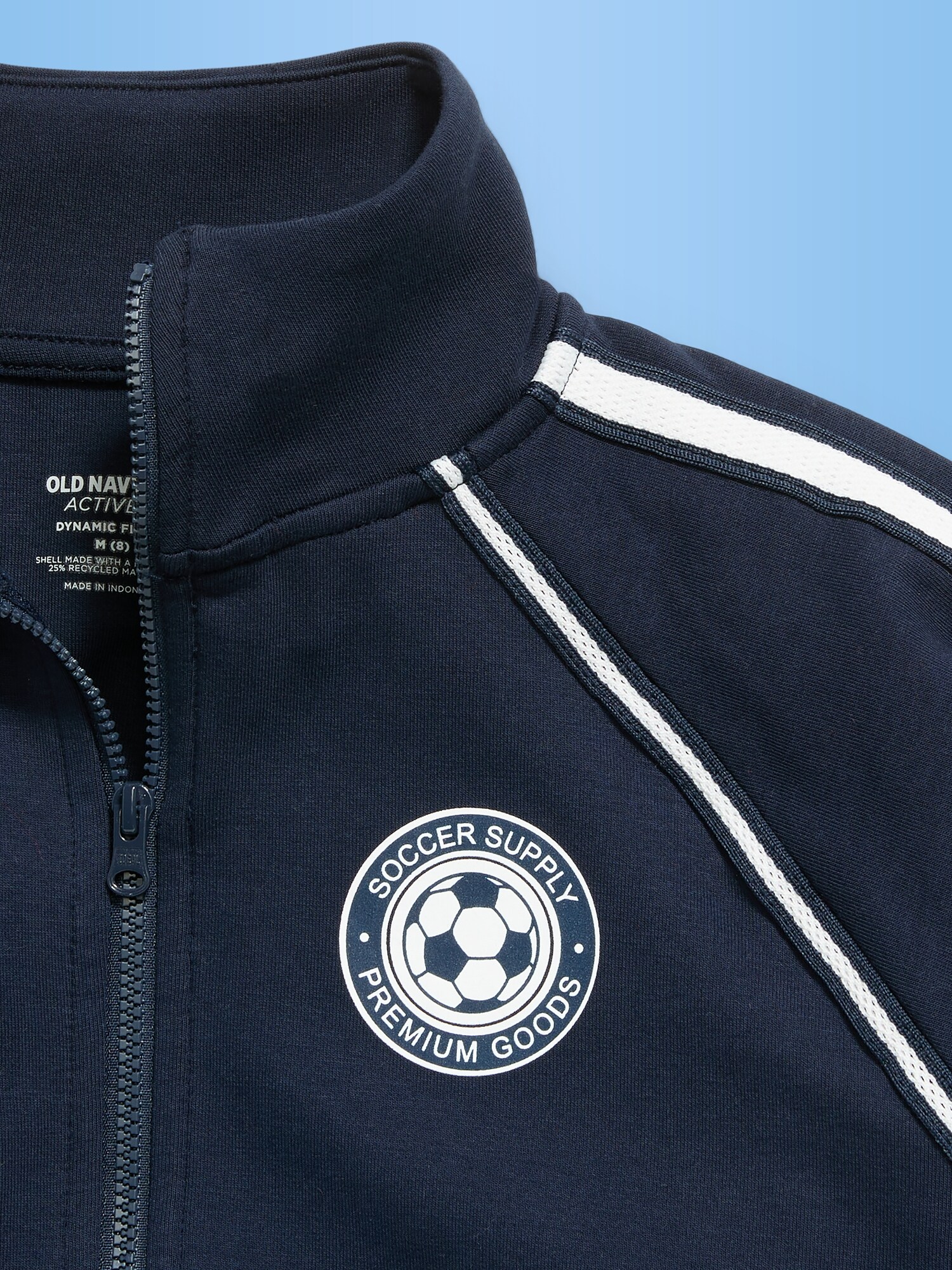 Куртка Old Navy Dynamic Fleece USA Full-Zip Graphic Jacket для девочек, цвет: Тёмно-синий — фото 3