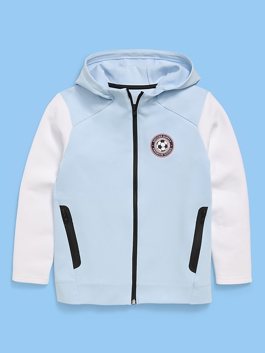 Image number 2 showing, Dynamic Fleece USA Full-Zip Graphic Hoodie for Boys