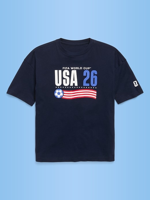 Image number 2 showing, FIFA World Cup 26™ USA Oversized Graphic T-Shirt for Boys