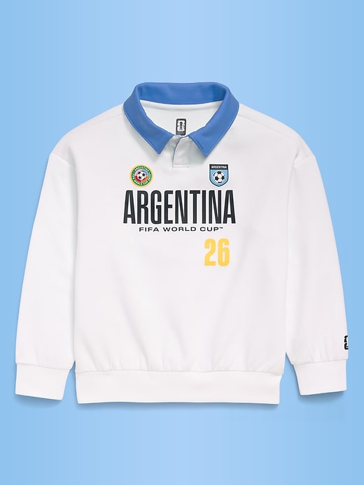 Image number 2 showing, FIFA World Cup 26™ Argentina Dynamic Fleece Collared Graphic Sweatshirt for Kids