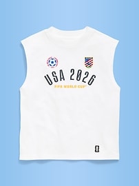Image number 2 showing, FIFA World Cup 26™ USA Boxy Muscle Graphic Tank Top for Boys