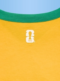 Image number 3 showing, FIFA World Cup 26™ Brazil Smocked Graphic T-Shirt for Girls