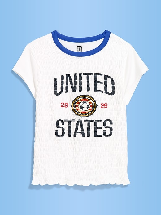 Image number 3 showing, FIFA World Cup 26™ USA Smocked Graphic T-Shirt for Women