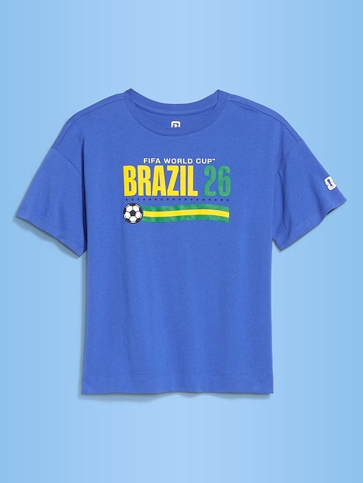 Image number 3 showing, FIFA World Cup 26™ Brazil Vintage Crew-Neck T-Shirt for Women