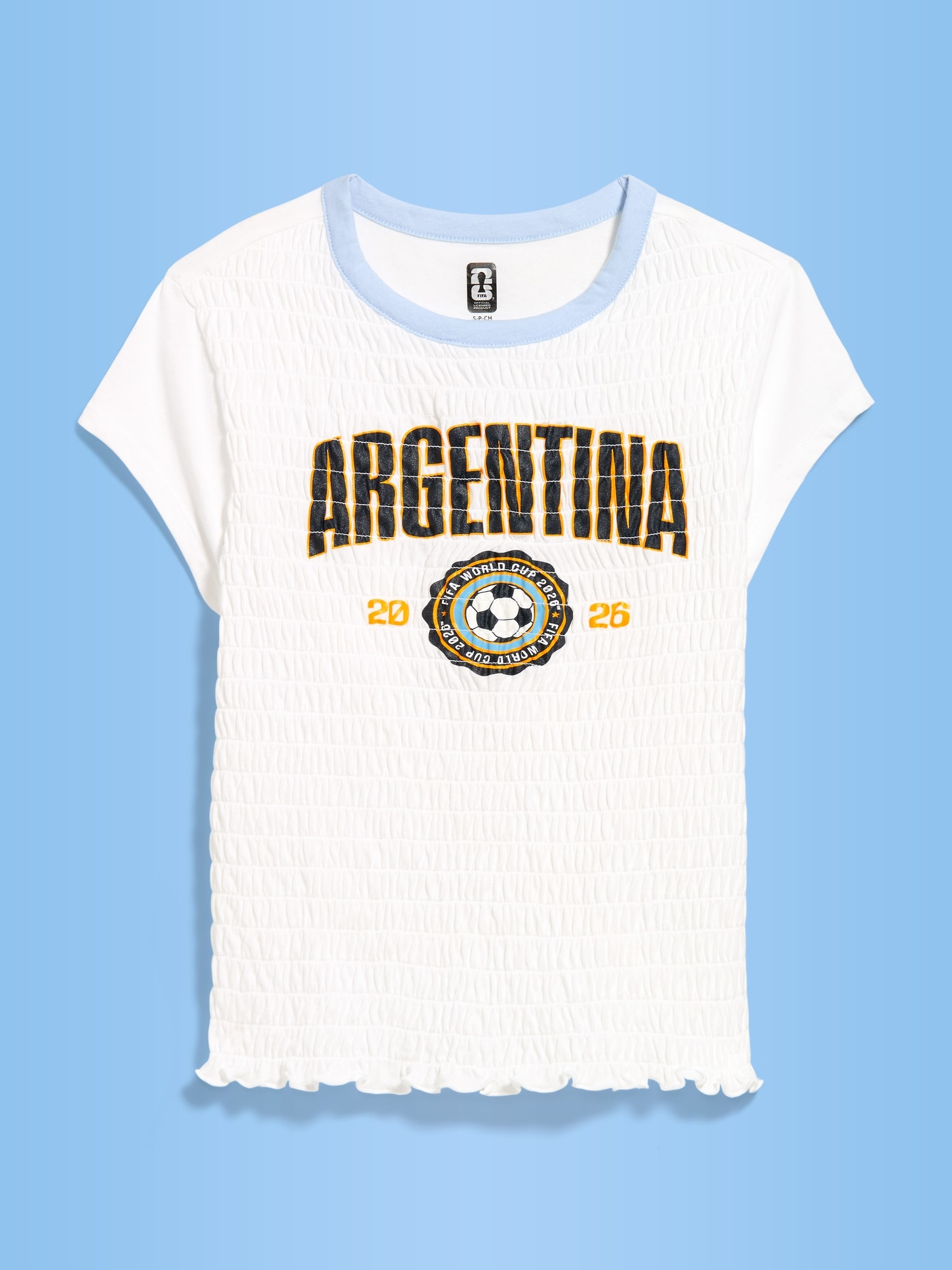 FIFA World Cup 26™ Argentina Smocked Graphic T-Shirt for Women