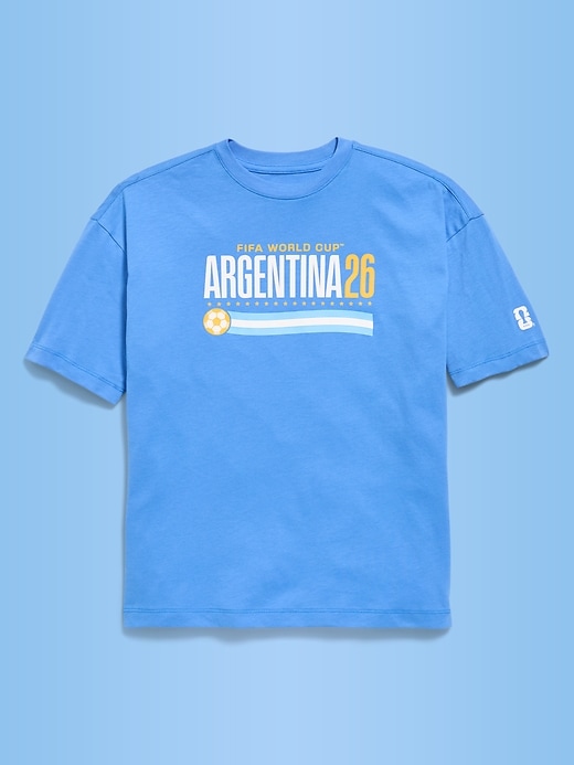 Image number 2 showing, FIFA World Cup 26™ Argentina Oversized Graphic T-Shirt for Boys