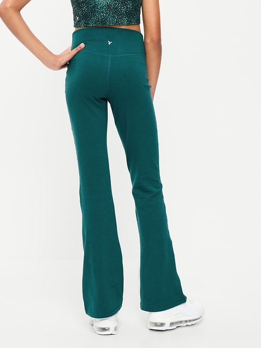 Image number 2 showing, High-Waisted PowerChill Crossover Flared Leggings for Girls