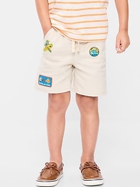 Image number 2 showing, Baggy Pull-On Jean Shorts for Toddler Boys