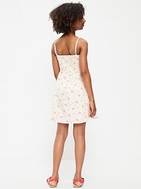 Image number 2 showing, Printed Sleeveless Fit and Flare Dress for Girls