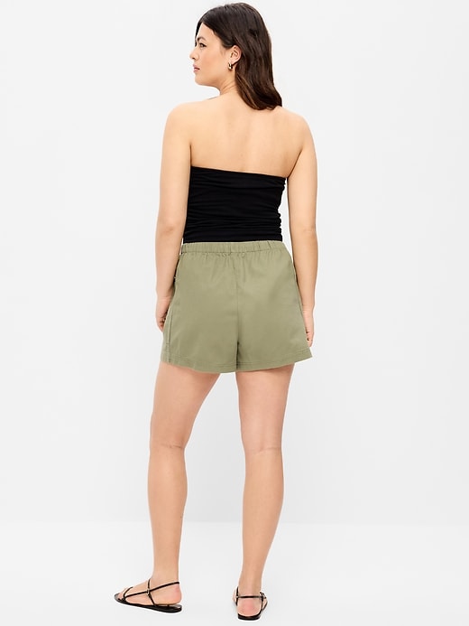 Image number 5 showing, High-Waisted Pull-On Utility Shorts