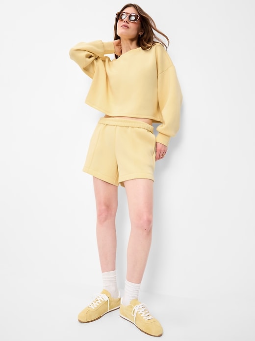 Image number 3 showing, Bounce Fleece Crew-Neck Cropped Sweatshirt