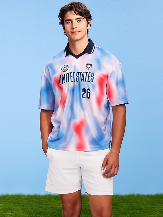 Image number 1 showing, FIFA World Cup 26™ USA Lifestyle Collared Jersey T-Shirt for Men