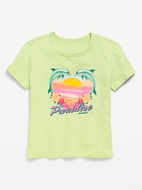 Image number 1 showing, Short-Sleeve Graphic T-Shirt for Girls