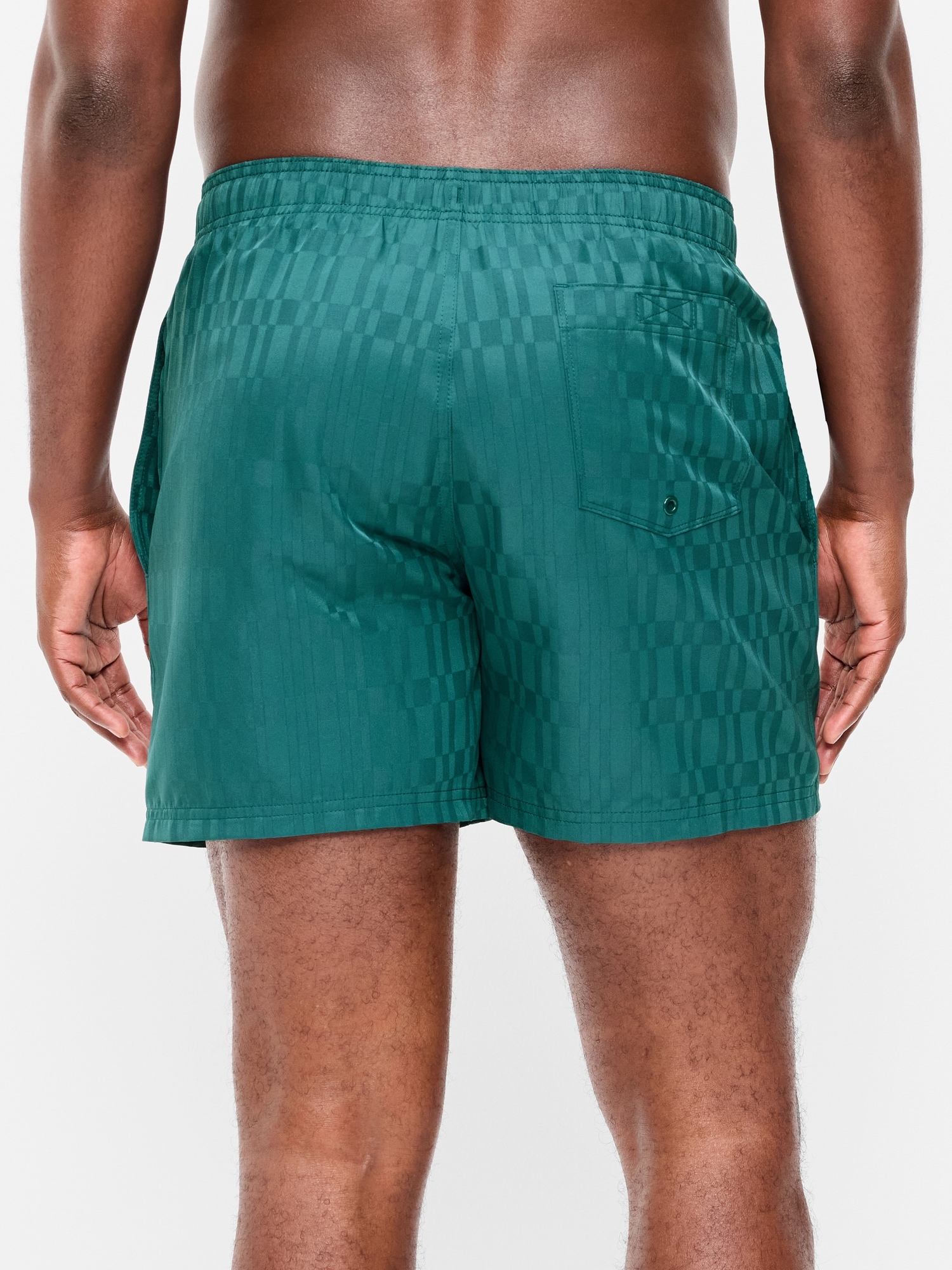 Textured Swim Trunks - 5-inch inseam