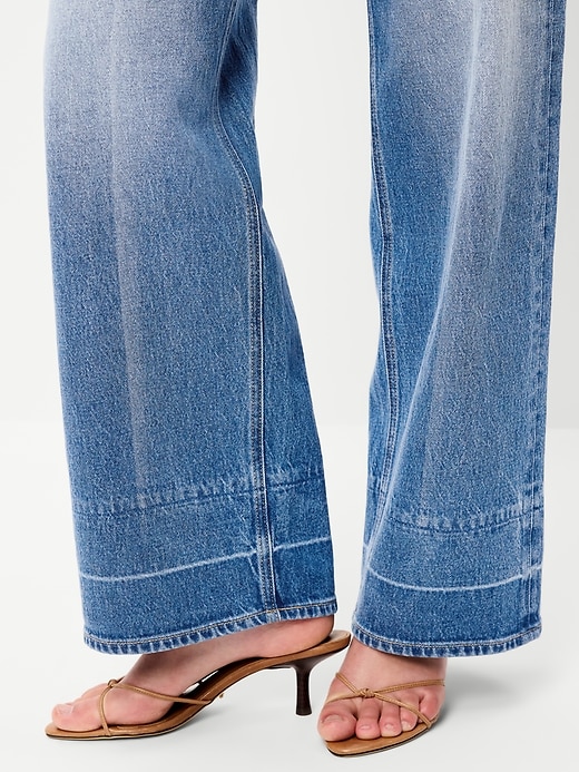 Image number 5 showing, Extra High-Waisted Wide-Leg Jeans