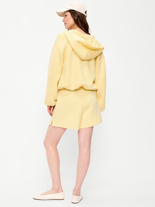 Image number 2 showing, High-Waisted Bounce Fleece Shorts -- 5-inch inseam