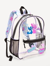 Image number 1 showing, Disney© Stitch and Angel Clear Backpack for Kids