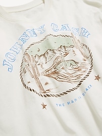 Image number 2 showing, Crew-Neck Oversized Crop Graphic T-Shirt