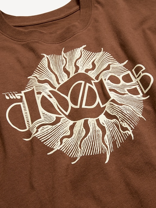 Image number 4 showing, Crew-Neck Oversized Crop Graphic T-Shirt