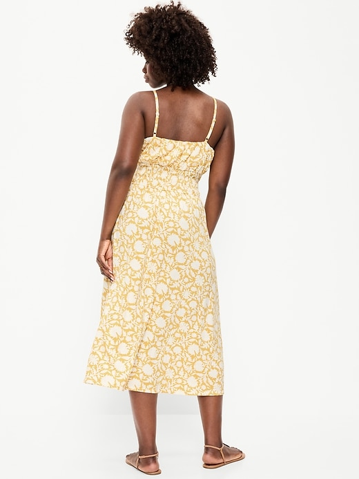 Image number 7 showing, Fit & Flare Jersey Smocked-Waist Midi Dress