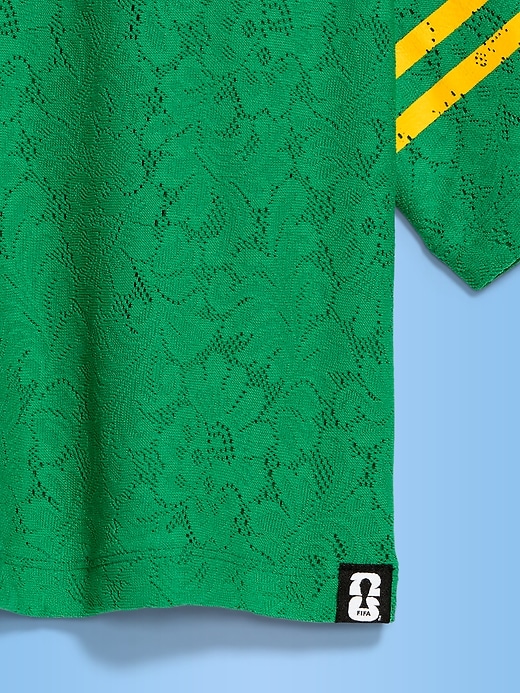 Image number 4 showing, FIFA World Cup 26™ Brazil Boxy Lace V-Neck T-Shirt for Women