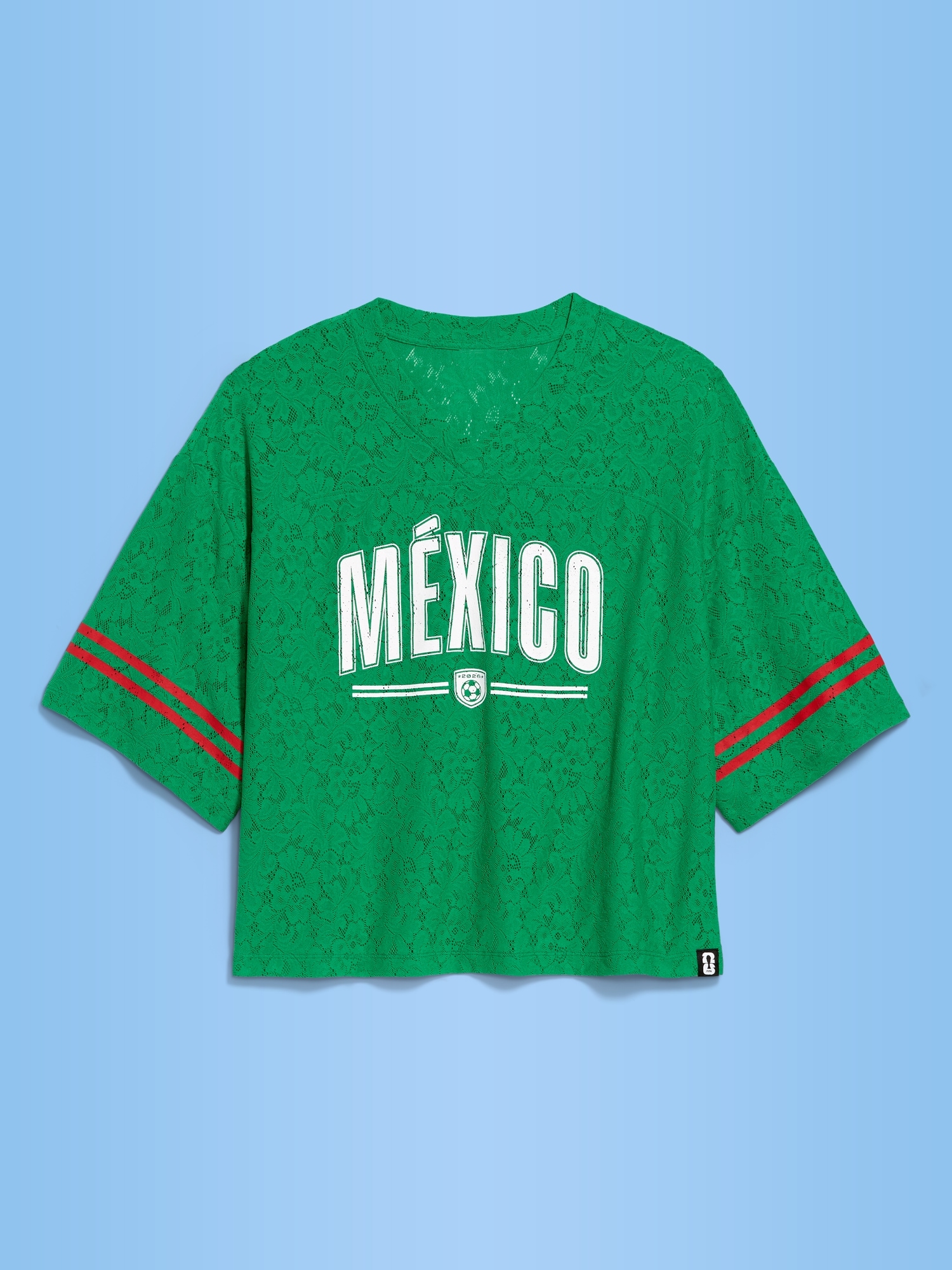 FIFA World Cup 26™ Mexico Boxy Lace V-Neck T-Shirt for Women