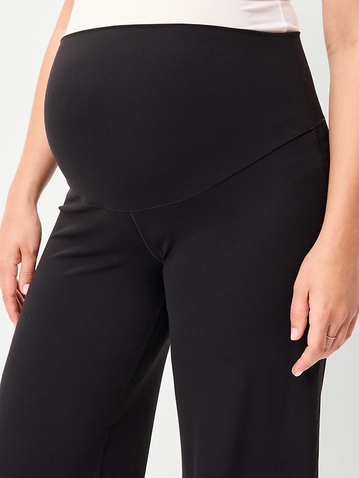 Image number 5 showing, Maternity Full-Panel StudioSmooth Wide-Leg Pants