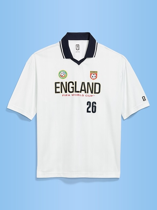 Image number 2 showing, FIFA World Cup 26™ England Lifestyle Collared Jersey T-Shirt for Men