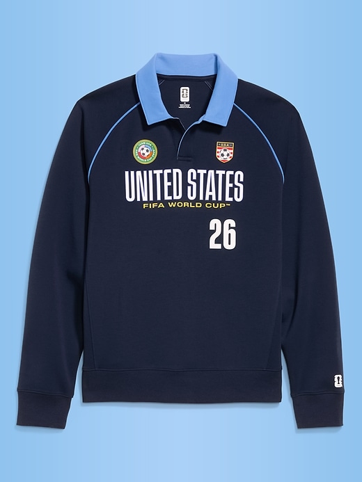 Image number 3 showing, FIFA World Cup 26™ USA Dynamic Fleece Collared Graphic Sweatshirt for Men