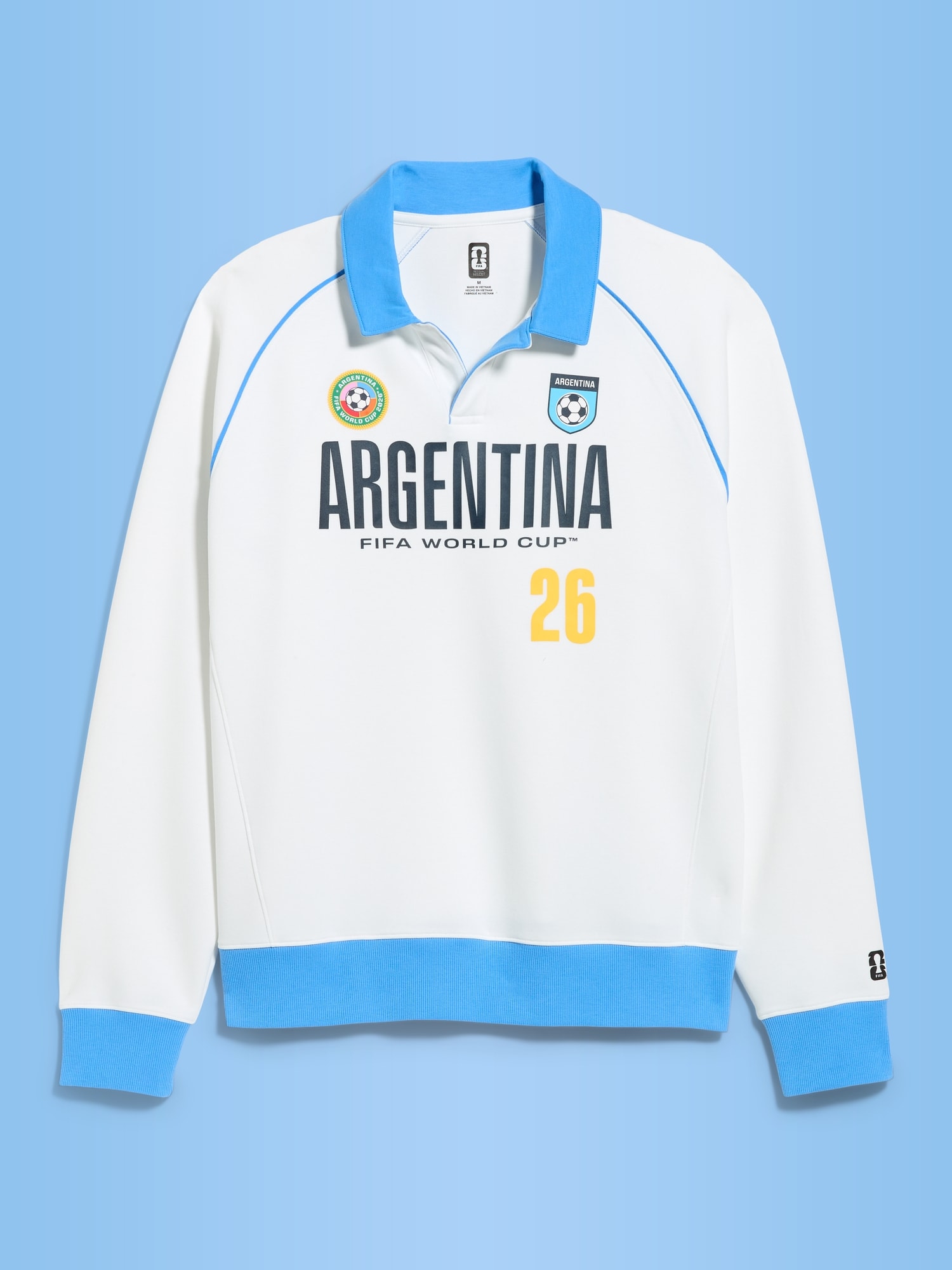 FIFA World Cup 26™ Argentina Dynamic Fleece Collared Graphic Sweatshirt for Men
