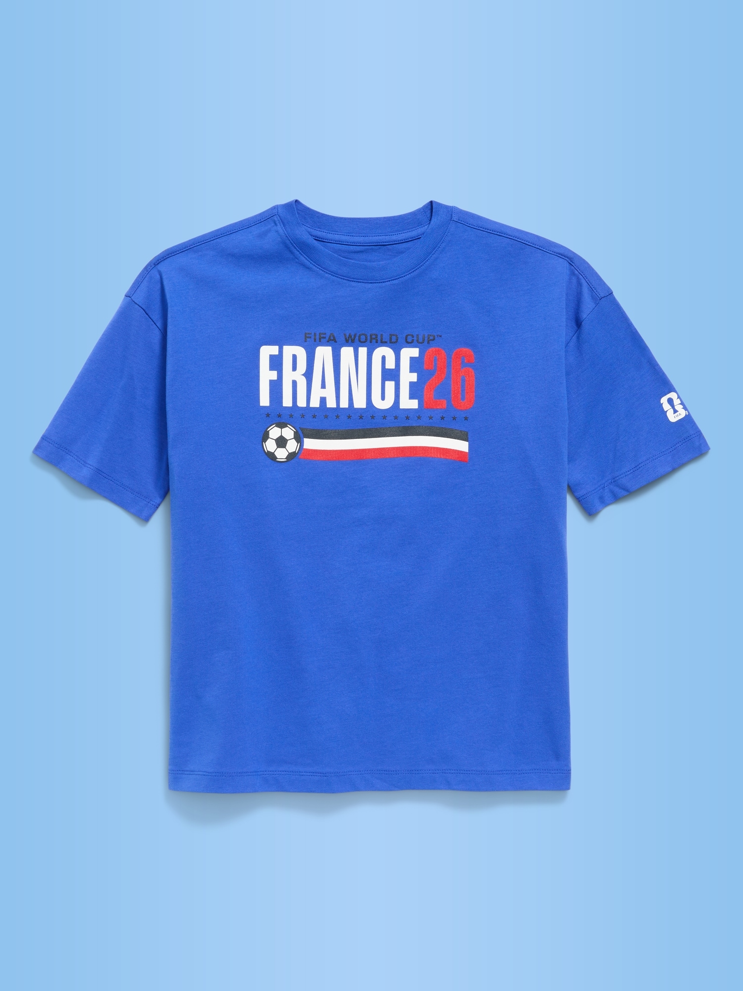 FIFA World Cup 26™ France Oversized Graphic T-Shirt for Boys