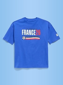 Image number 1 showing, FIFA World Cup 26™ France Oversized Graphic T-Shirt for Boys