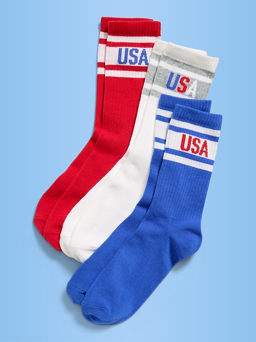 Image number 2 showing, USA Crew Socks for Men
