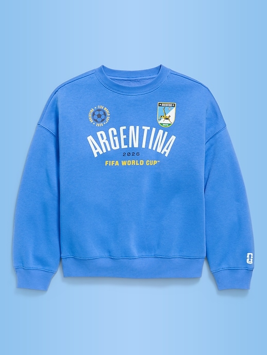 Image number 2 showing, FIFA World Cup 26™ Argentina Oversized Graphic Tunic Sweatshirt for Girls