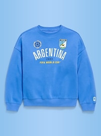 Image number 2 showing, FIFA World Cup 26™ Argentina Oversized Graphic Tunic Sweatshirt for Girls