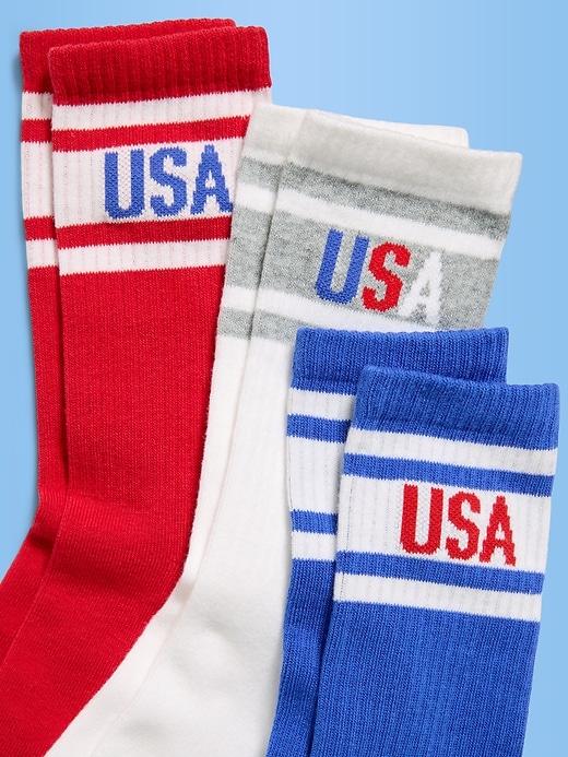 Image number 3 showing, USA Crew Socks for Men