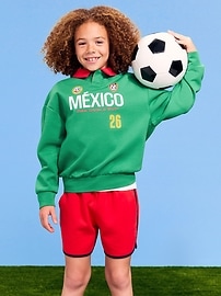 Image number 1 showing, FIFA World Cup 26™ Mexico Dynamic Fleece Collared Graphic Sweatshirt for Kids