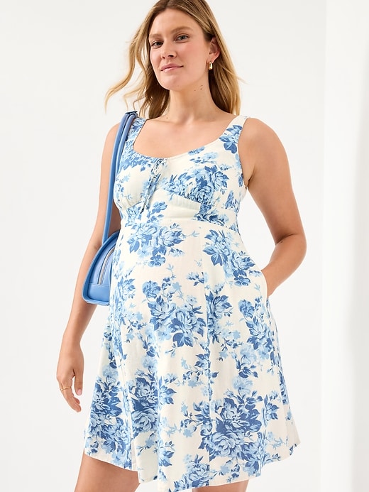 Image number 3 showing, Maternity Fit & Flare Cami Mini Dress