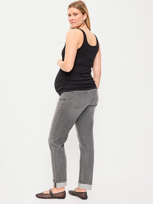 Image number 3 showing, Maternity Full-Panel Wow Boyfriend Jeans