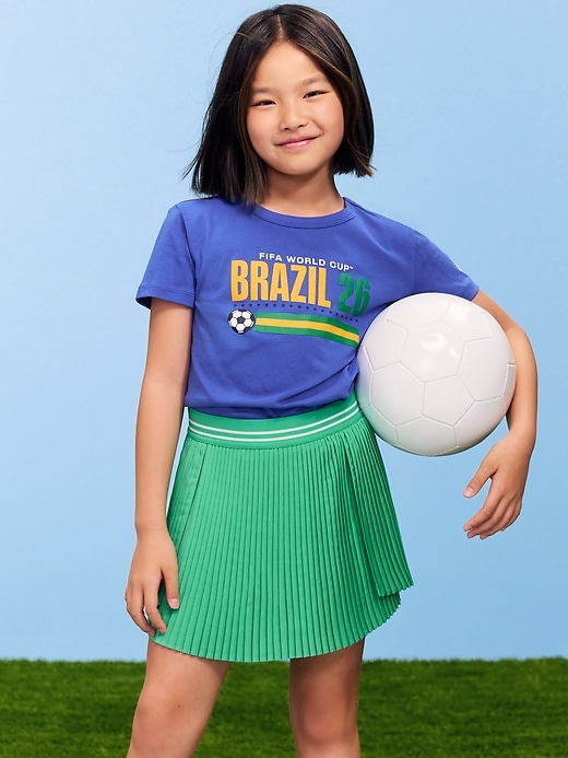 Image number 1 showing, FIFA World Cup 26™ Brazil Graphic T-Shirt for Girls