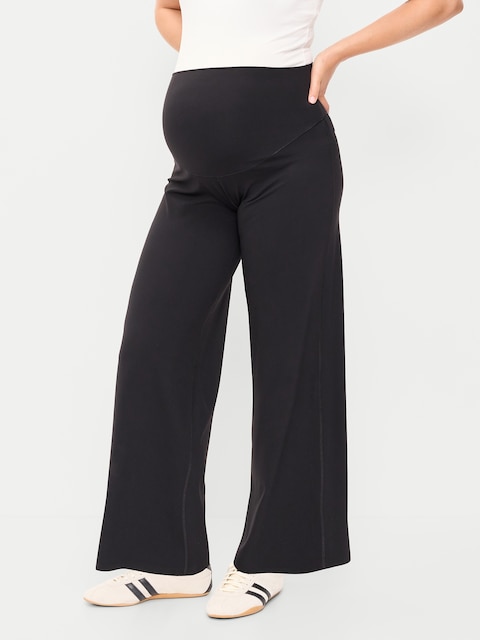 Maternity Full-Panel StudioSmooth Wide-Leg Pants