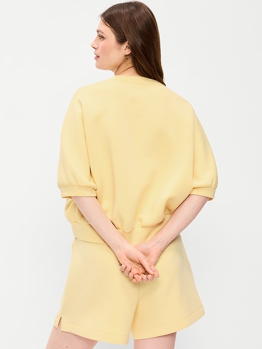 Image number 2 showing, Bounce Fleece Dolman-Sleeve Top