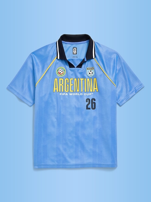 Image number 2 showing, FIFA World Cup 26™ Argentina Lifestyle Collared Jersey T-Shirt for Kids