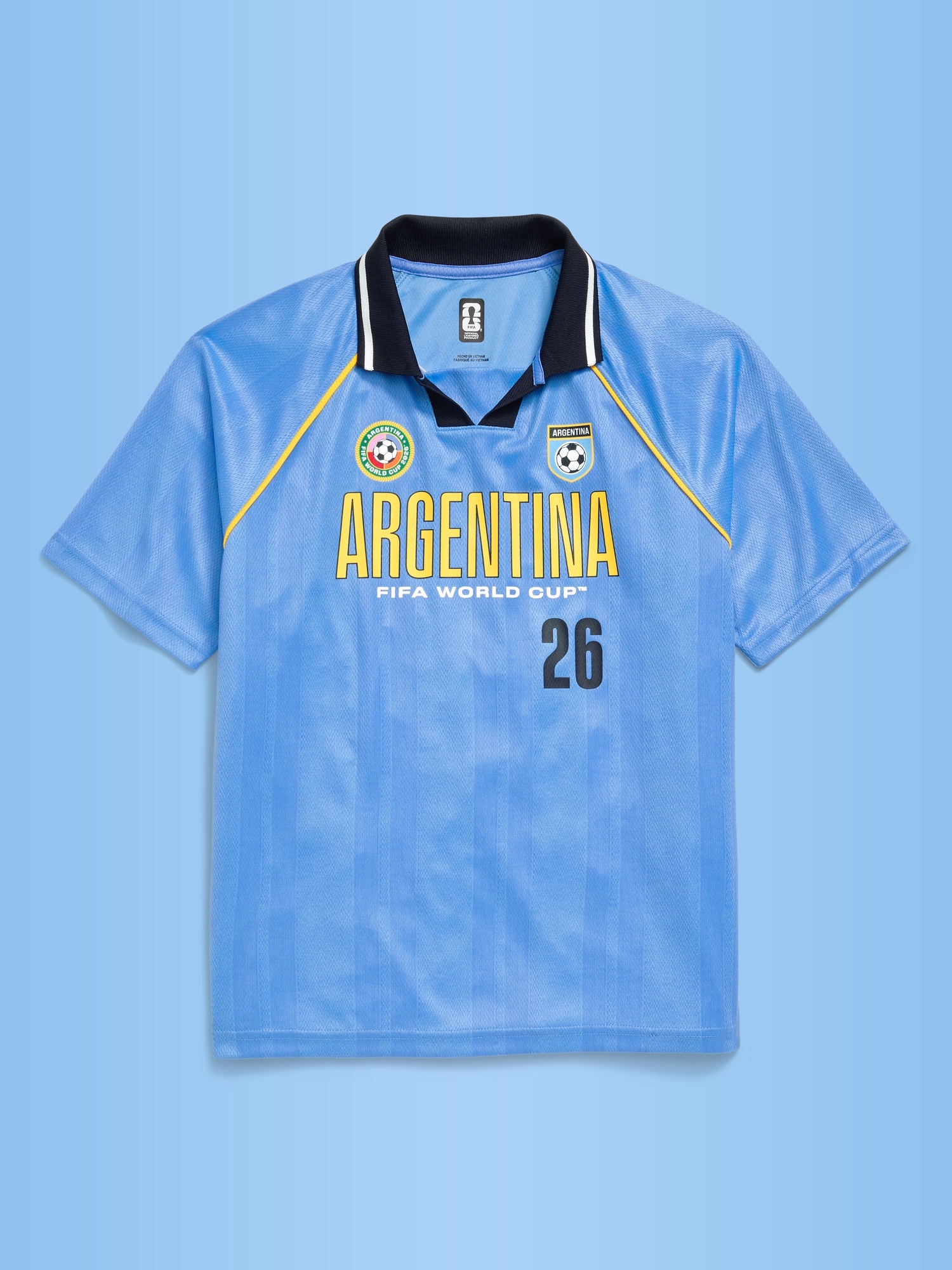 FIFA World Cup 26™ Argentina Lifestyle Collared Jersey T-Shirt for Kids