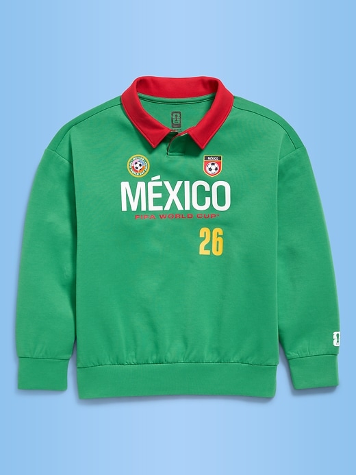 Image number 2 showing, FIFA World Cup 26™ Mexico Dynamic Fleece Collared Graphic Sweatshirt for Kids